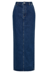 Illona Denim Maxi Skirt - Dark Blue